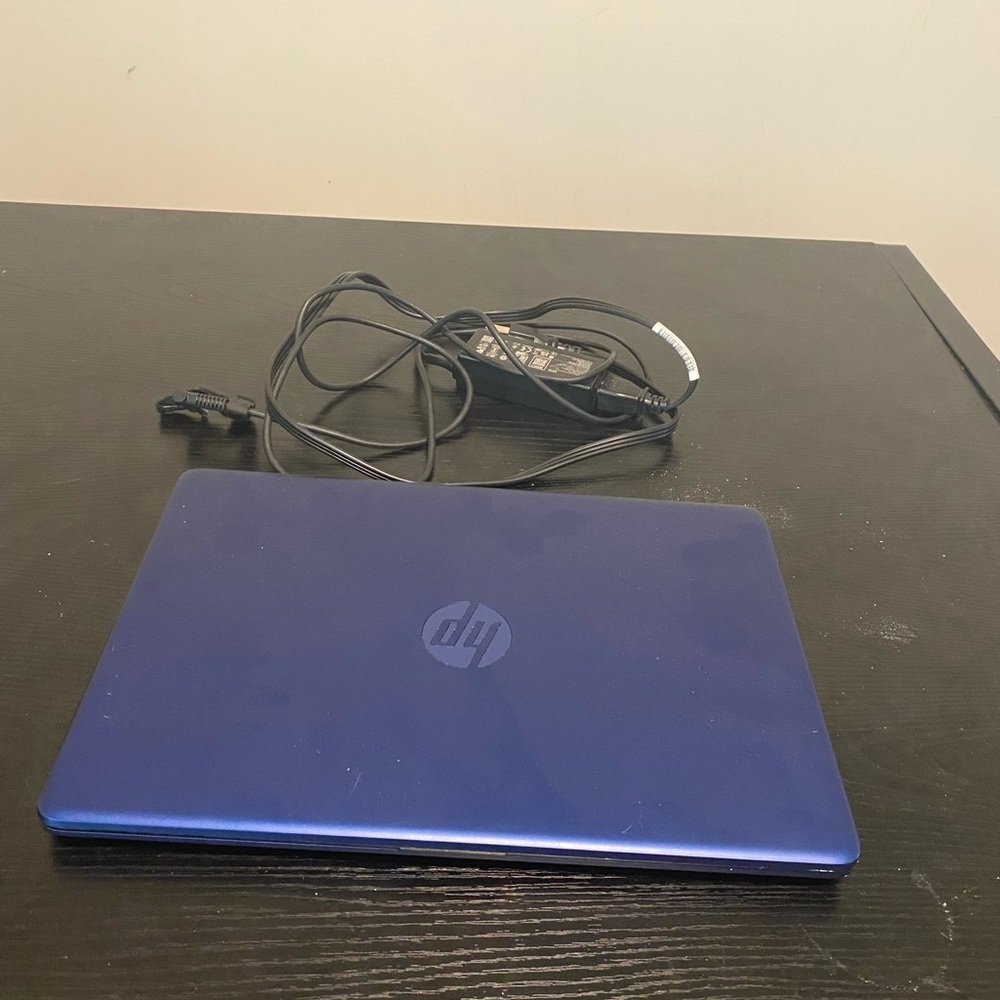 HP Blue Laptop Sleek Design Modern Build